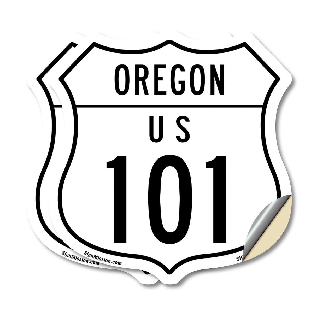 Oregon Route Marker Shield Sign Us 101