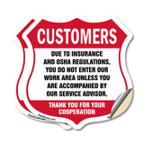 Restricted Area Customers Due To Insurance & Osha Regulations Do Not Enter Our Work Area Unless Accompanied By Service Advisior