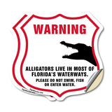 Alligator Warning Warning Alligators Live In Most Of Florida's Waterways. Please Do Not Swim Fish Or Enter Water