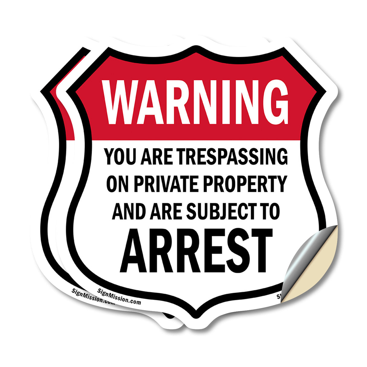 No Trespassing Warning You Are Trespassing On Private Property And Are Subject To Arrest