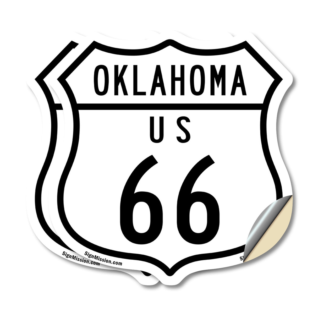 Oklahoma Route Marker Shield Sign Us 66