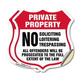 Private Property No Soliciting Loitering Trespassing All Offenders Will Be Prosecuted To The Full Extent Of The Law