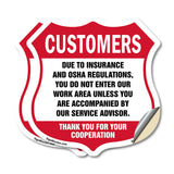Restricted Area Customers Due To Insurance & Osha Regulations Do Not Enter Our Work Area Unless Accompanied By Service Advisior