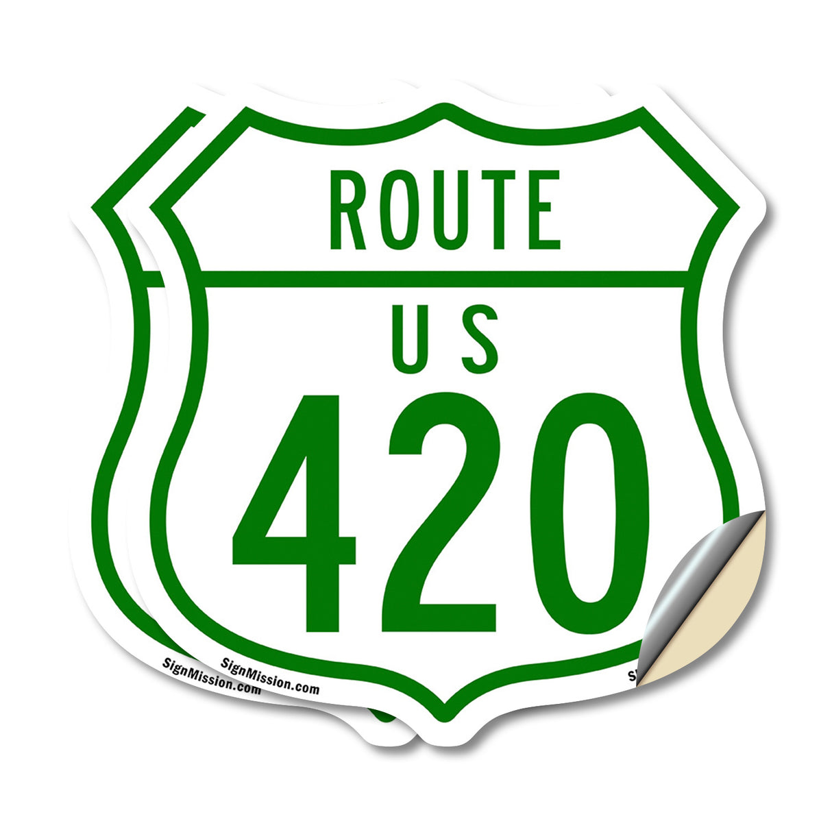 Route Marker Shield Sign Us 420