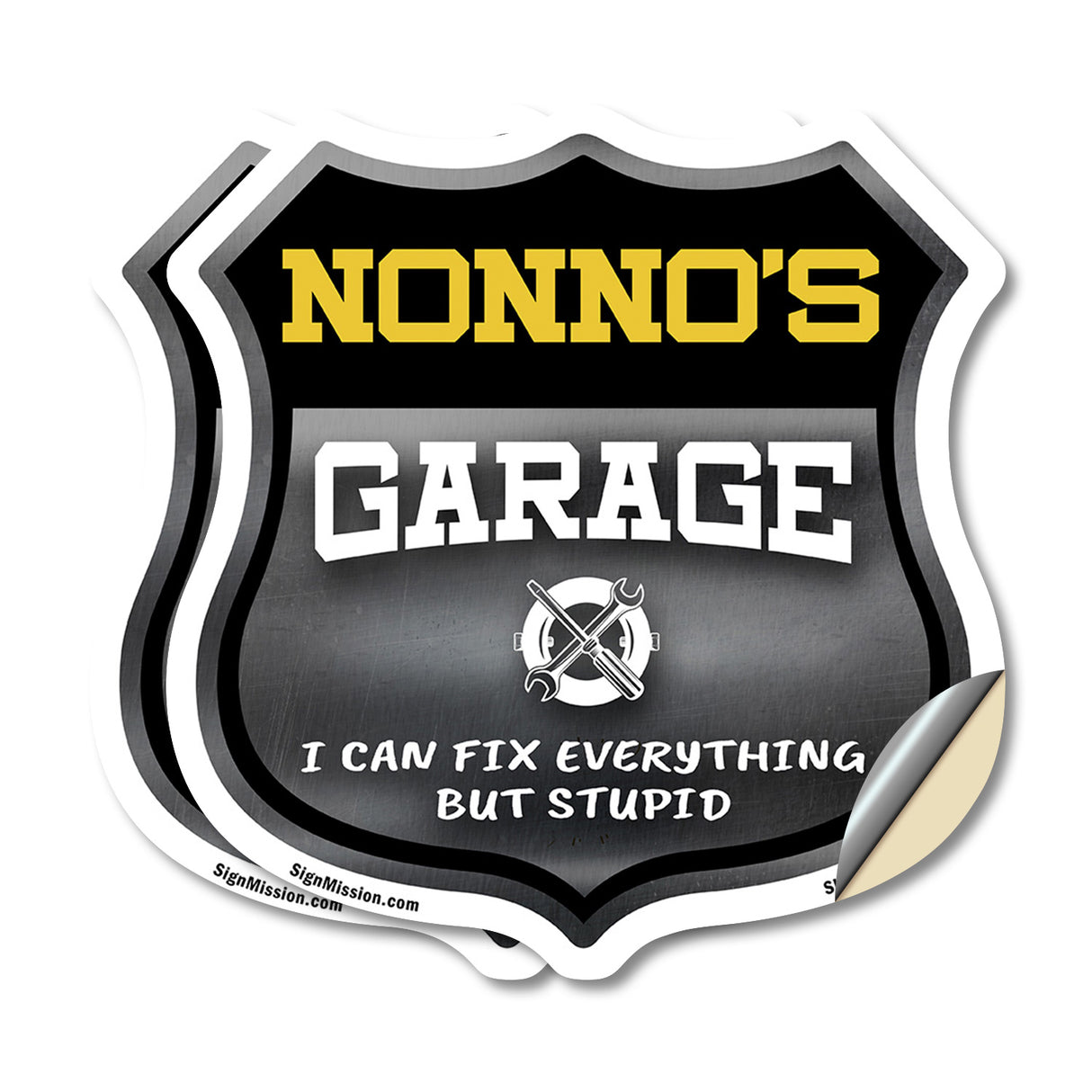 Nonno's Garage I Can Fix Everything But Stupid
