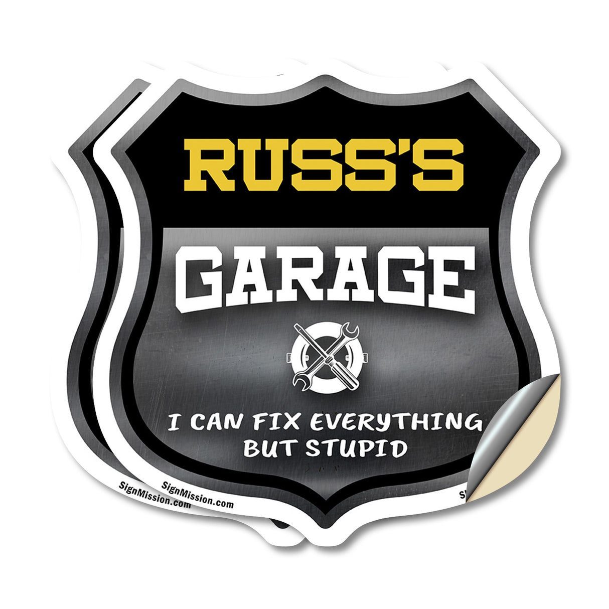 Russ's Garage I Can Fix Everything But Stupid