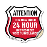 Attention This Area Under 24 Hour Live Recorded Video Surveillance