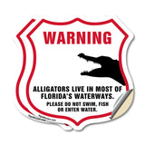 Alligator Warning Warning Alligators Live In Most Of Florida's Waterways. Please Do Not Swim Fish Or Enter Water