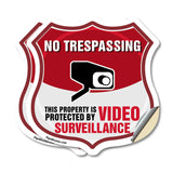 No Trespassing Shield Sign This Property Is Protected By Video Surveillance