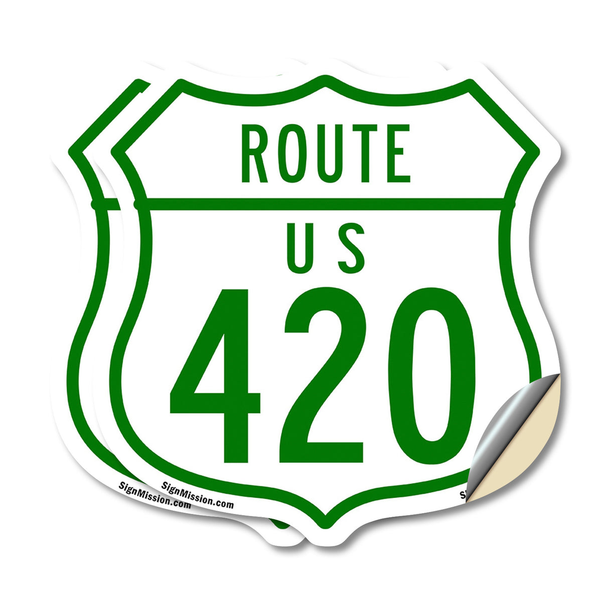 Route Marker Shield Sign Us 420