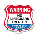 Warning No Lifeguard On Duty