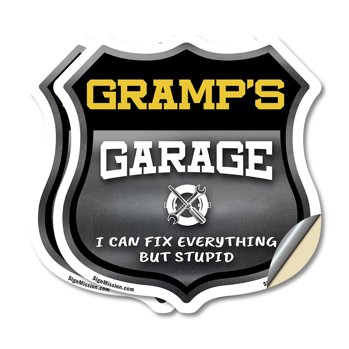 Gramp's Garage I Can Fix Everything But Stupid