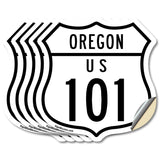 Oregon Route Marker Shield Sign Us 101