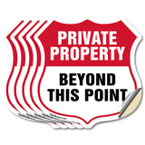 Private Property Shield Sign Private Property Beyond This Point