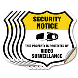 Security Notice Shield Sign This Property Is Protected By Video Surveillance