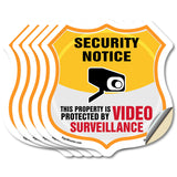 Security Notice Shield Sign This Property Is Protected By Video Surveillance
