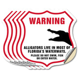 Alligator Warning Warning Alligators Live In Most Of Florida's Waterways. Please Do Not Swim Fish Or Enter Water