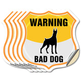 Beware Of Dog Shield Sign Warning Bad Dog