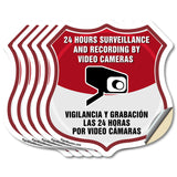 Bilingual 24 Hour Surveillance 24 Hour Surveillance And Recording By Video Cameras Vigilancia Y Grabacion (English / Spanish)