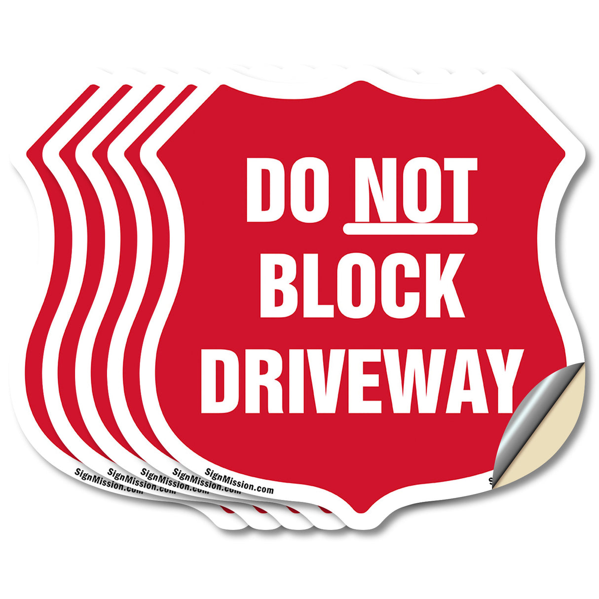 Driveway Shield Sign Do Not Block Driveway