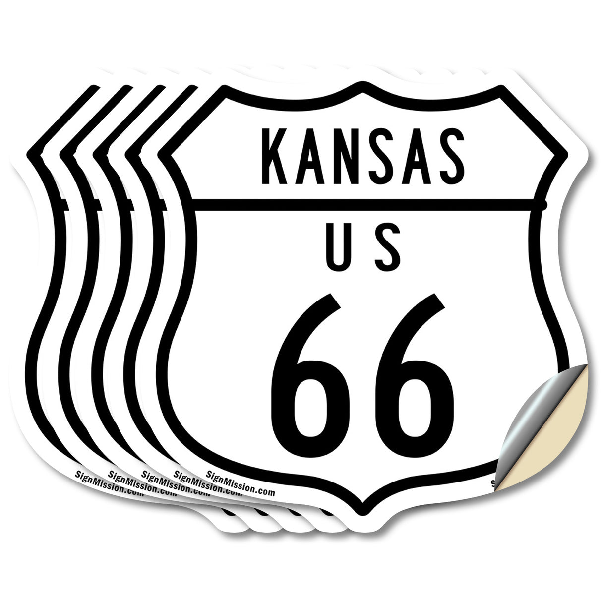 Kansas Route Marker Shield Sign Us 66