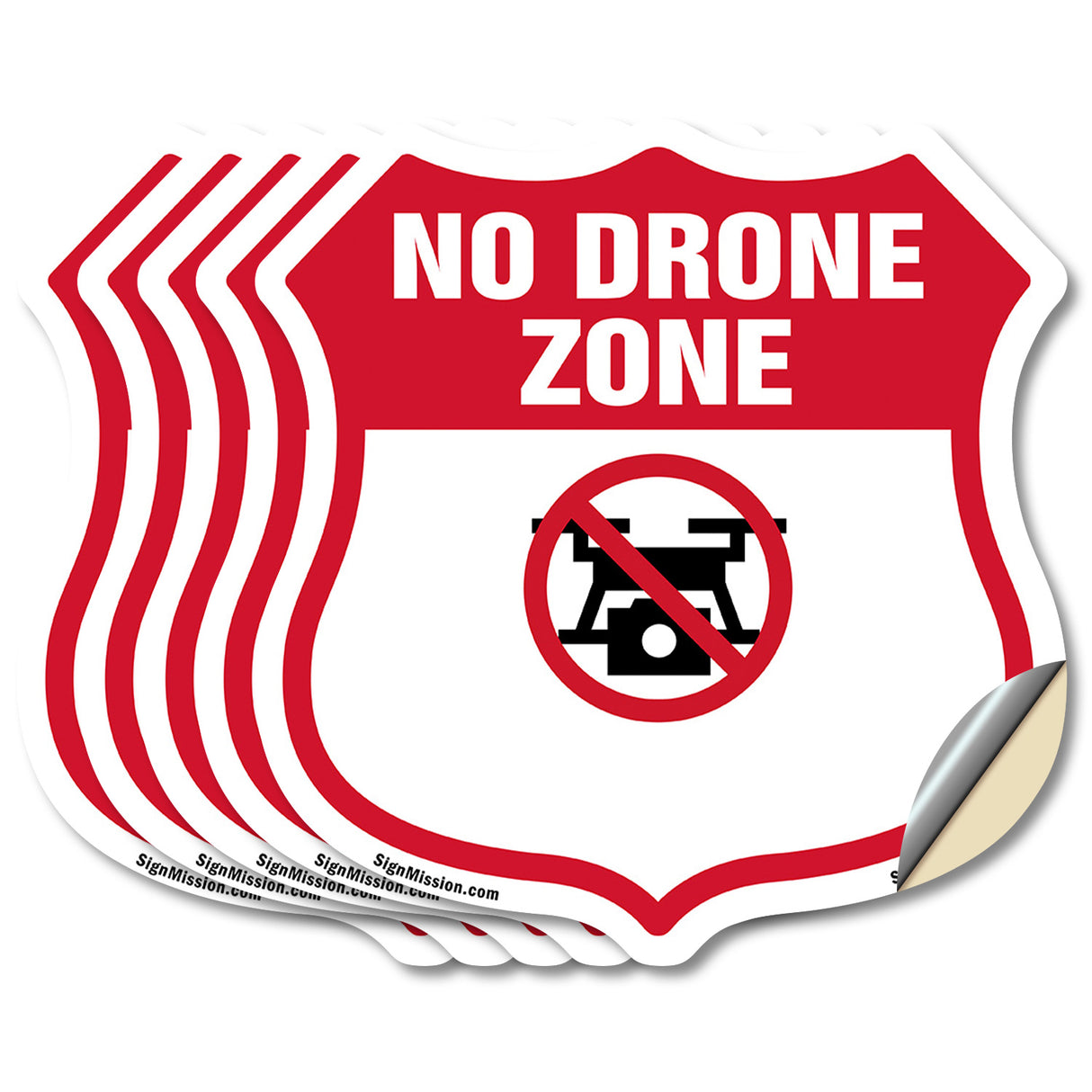No Drone Shield Sign No Drone Zone From Federal State And Local Aviation Authorities