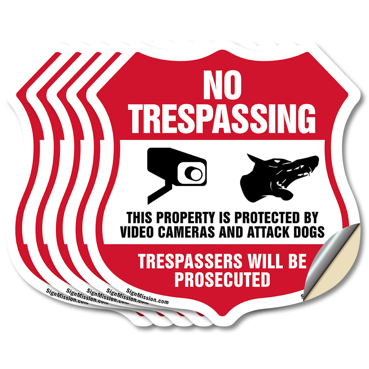 No Trespassing This Property Is Protected By Video Cameras And Attack Dogs Trespassers Will Be Prosecuted