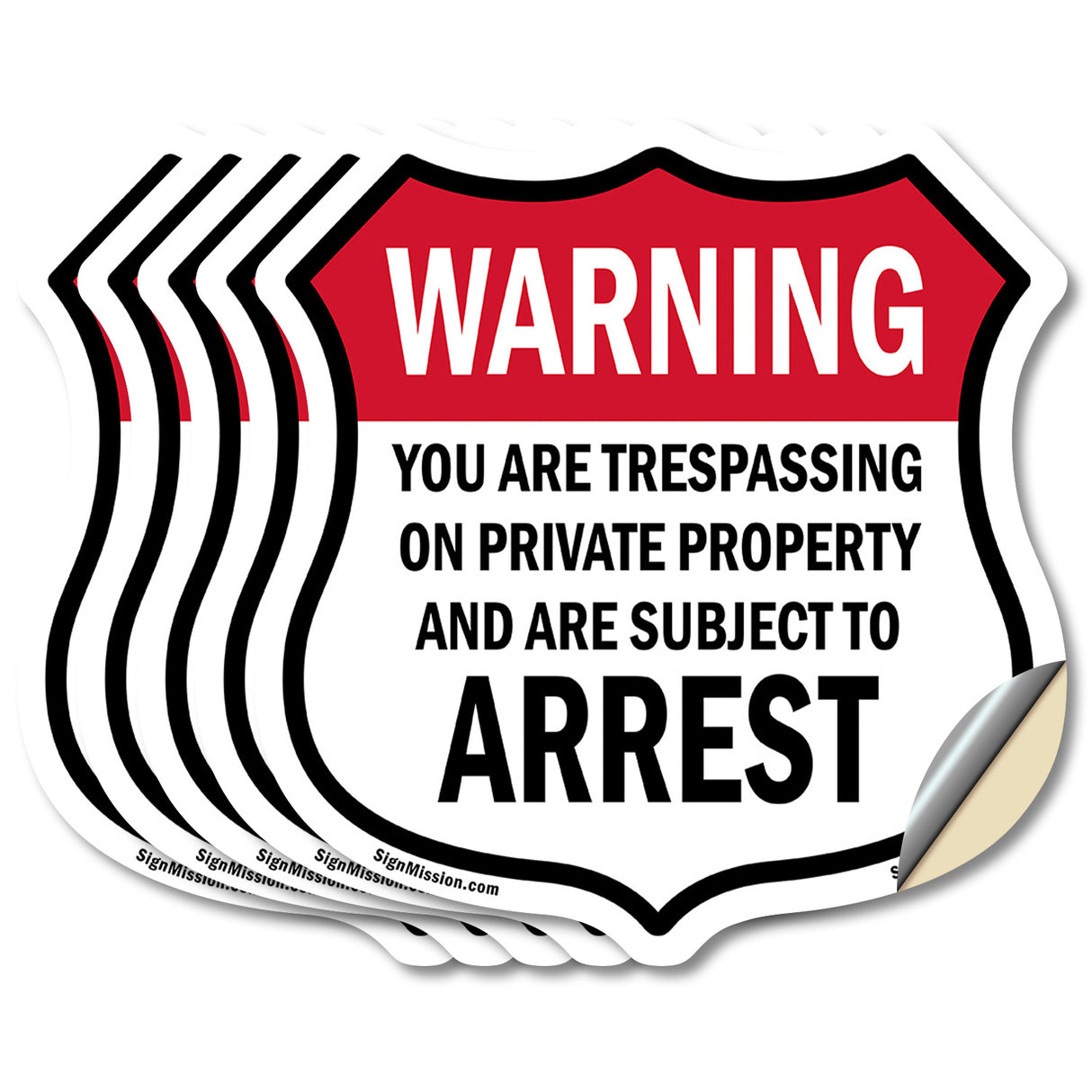 No Trespassing Warning You Are Trespassing On Private Property And Are Subject To Arrest