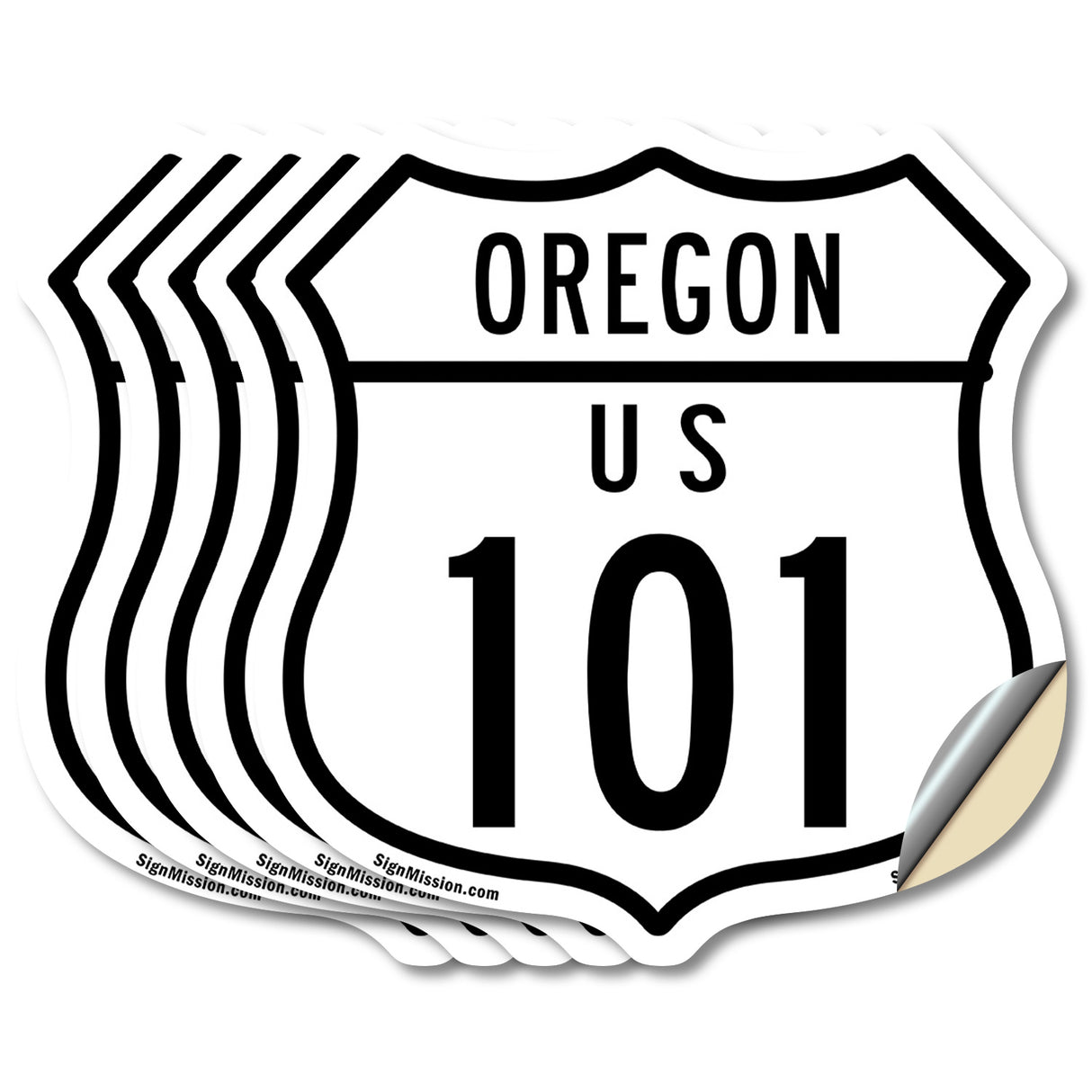 Oregon Route Marker Shield Sign Us 101