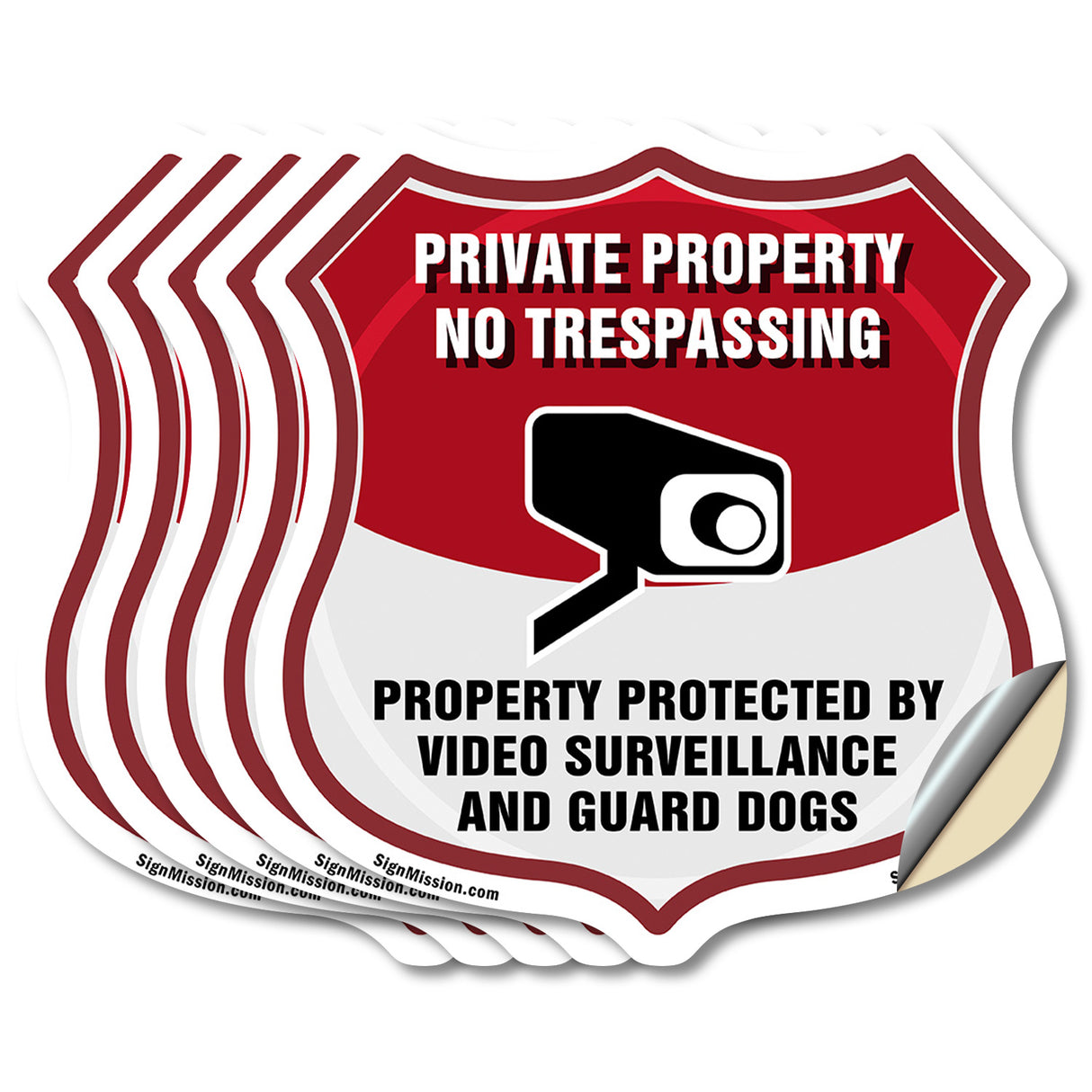 Private Property No Trespassing Property Protected By Video Surveillance And Guard Dogs