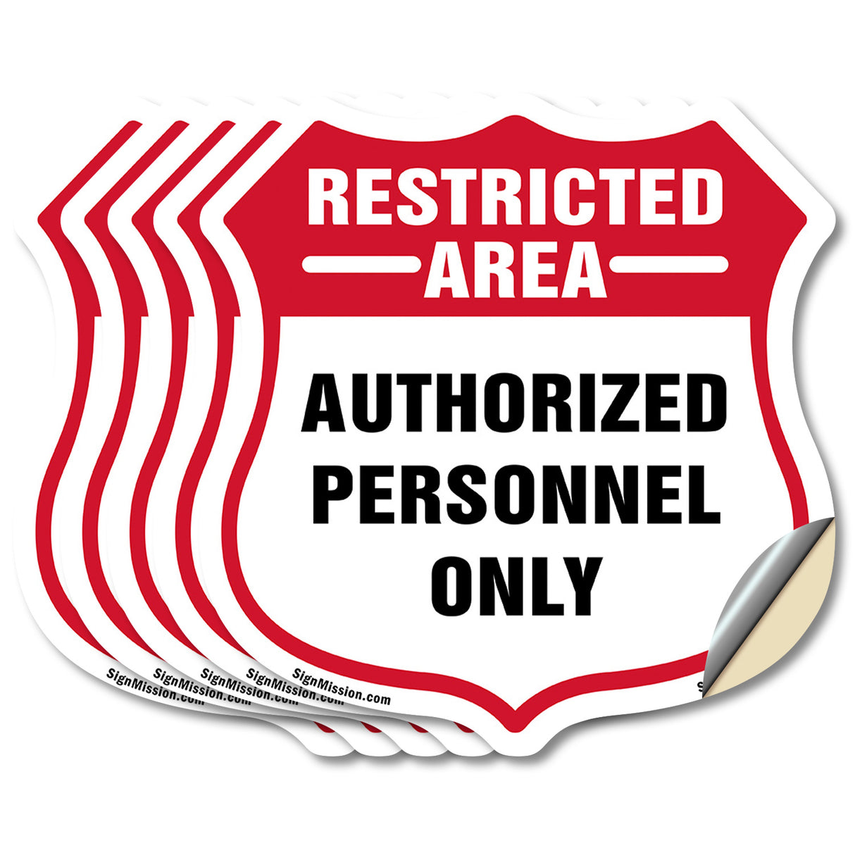 Restricted Area Shield Sign Authorized Personnel Only
