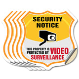 Security Notice Shield Sign This Property Is Protected By Video Surveillance