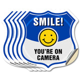 Smile You're On Camera Shield Sign Smile You're On Camera