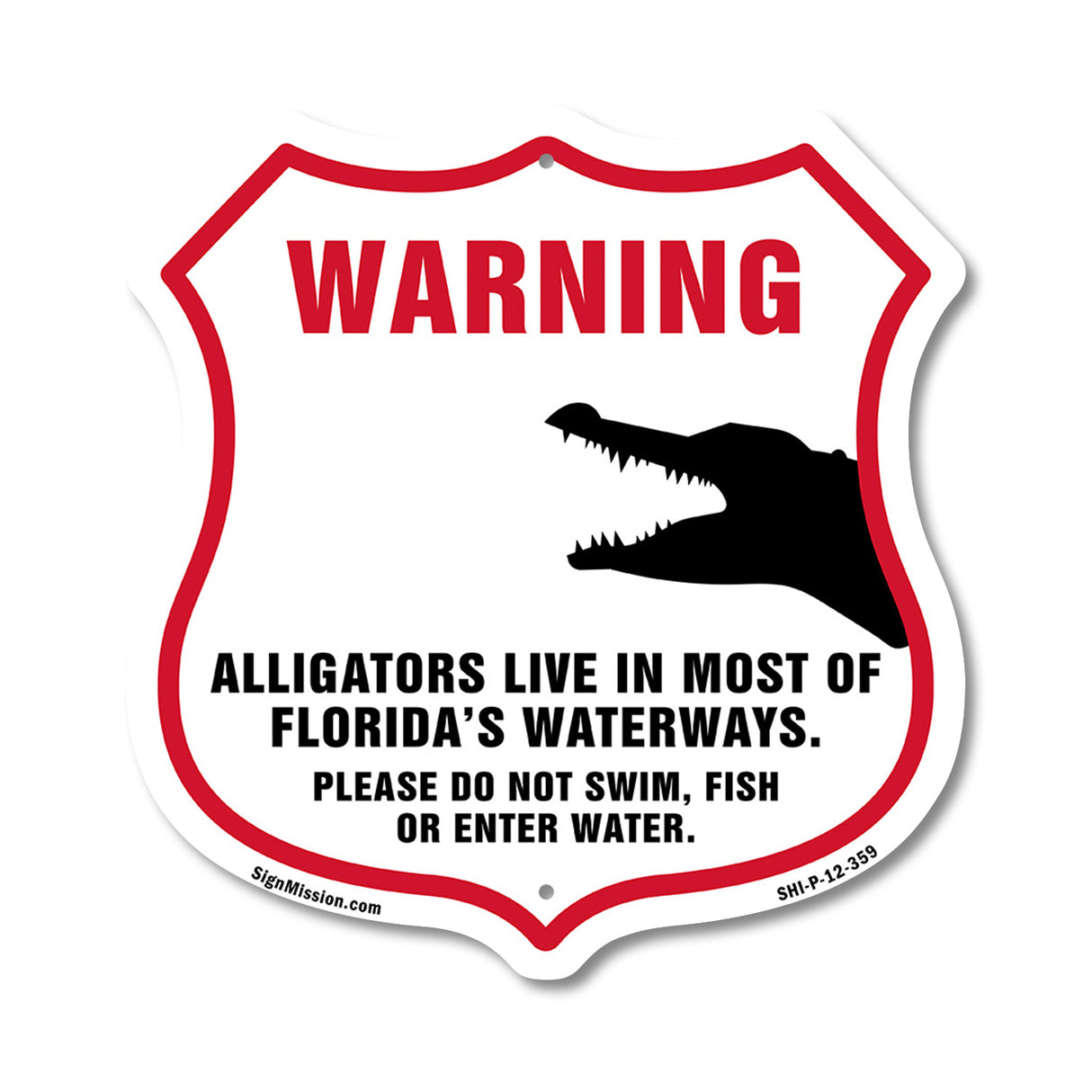 Alligator Warning Warning Alligators Live In Most Of Florida's Waterways. Please Do Not Swim Fish Or Enter Water