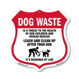 Dog Poop Dog Waste Is A Threat To The Health Of Our Children. Leash And Clean Up After Your Dog