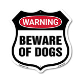 Dog Warning Shield Sign Beware Of Dogs