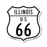 Illinois Route Marker Shield Sign Us 66