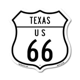 Texas Route Marker Shield Sign Us 66