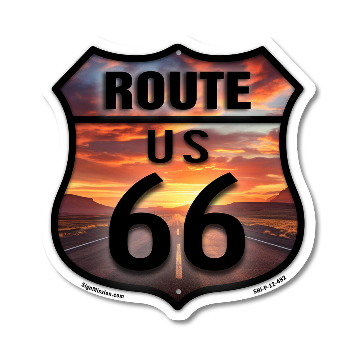 Route Us 66 Sunset