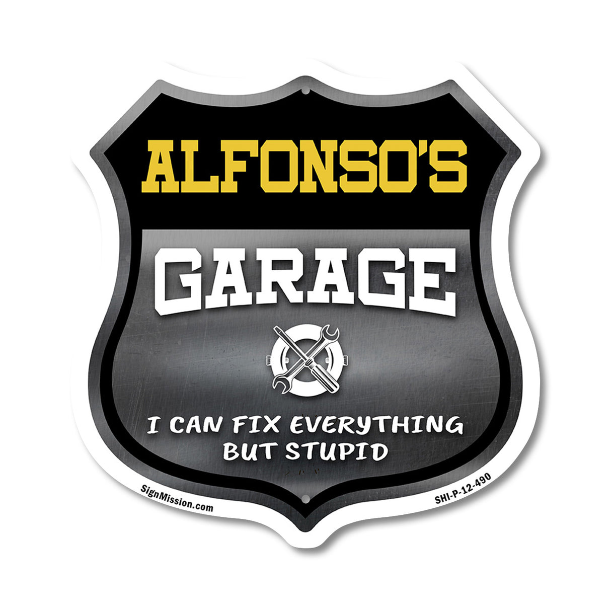 Alfonso's Garage I Can Fix Everything But Stupid