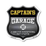 Captain's Garage I Can Fix Everything But Stupid