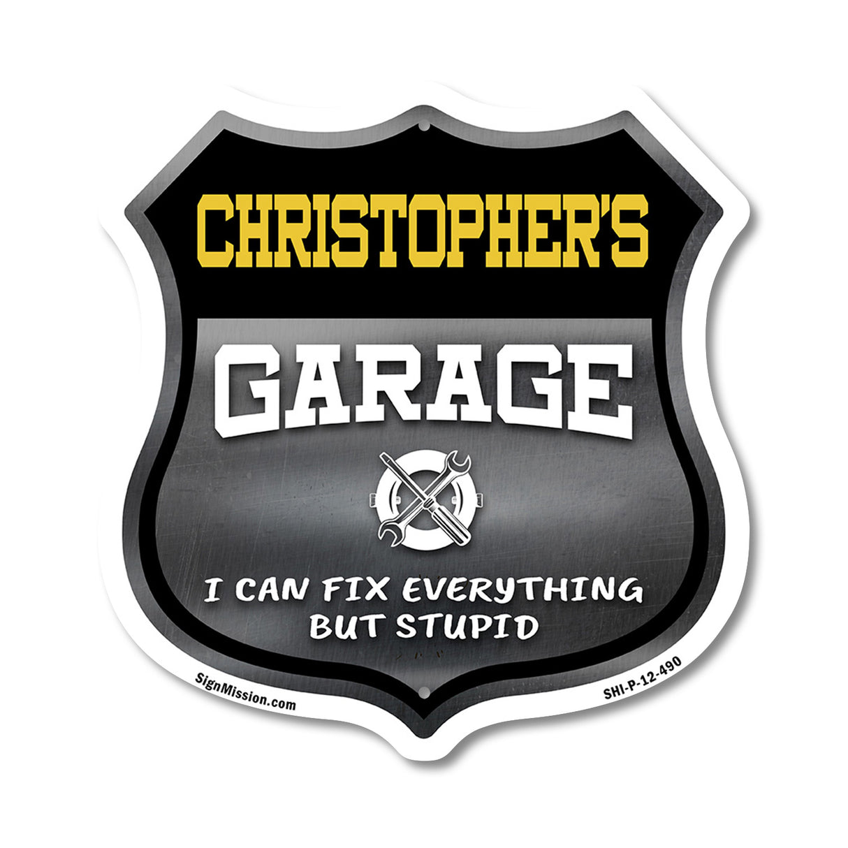 Christopher's Garage I Can Fix Everything But Stupid