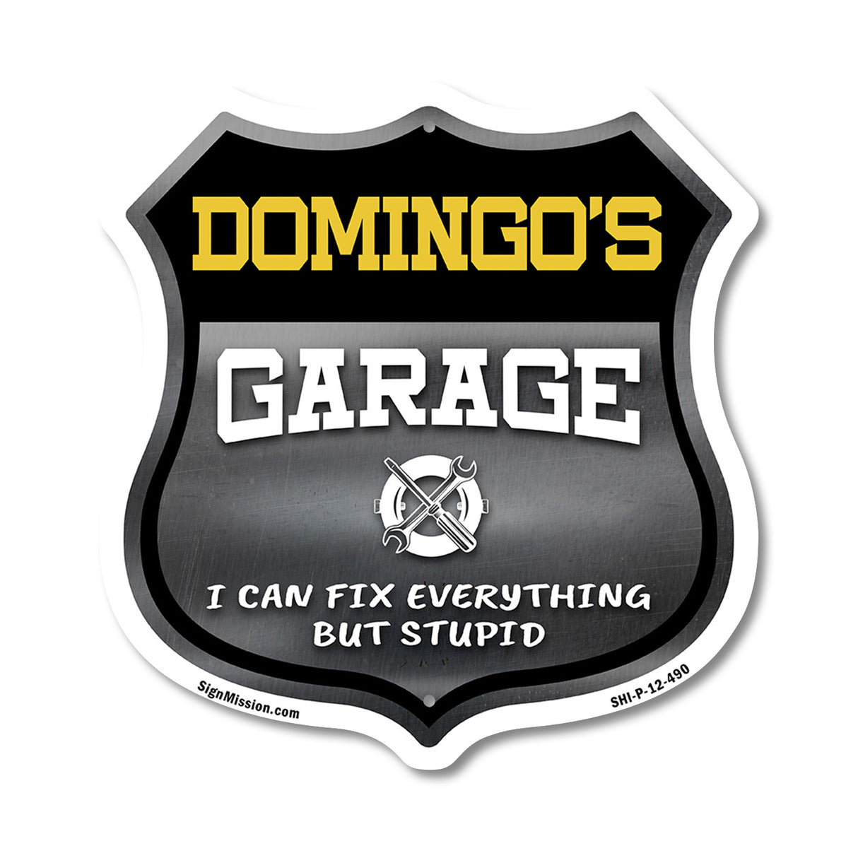 Domingo's Garage I Can Fix Everything But Stupid