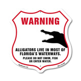 Alligator Warning Warning Alligators Live In Most Of Florida's Waterways. Please Do Not Swim Fish Or Enter Water
