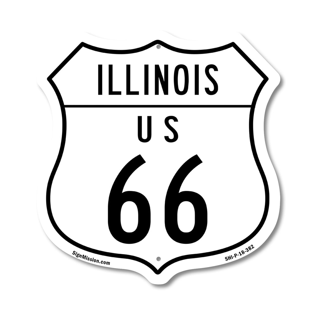 Illinois Route Marker Shield Sign Us 66