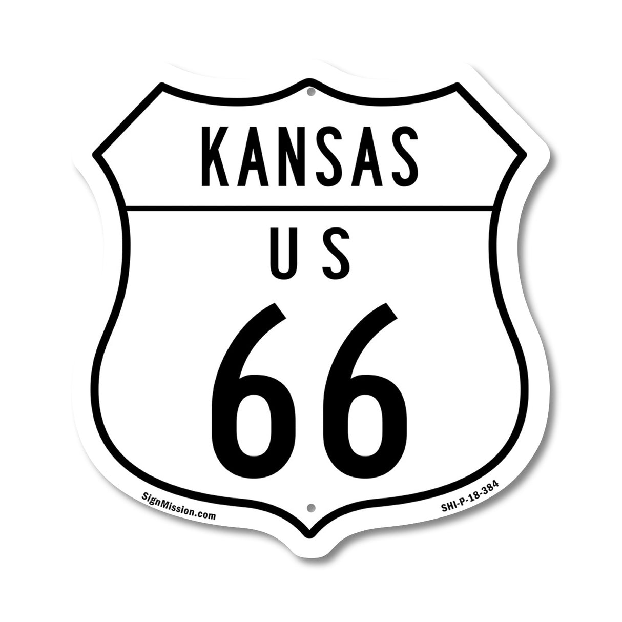Kansas Route Marker Shield Sign Us 66