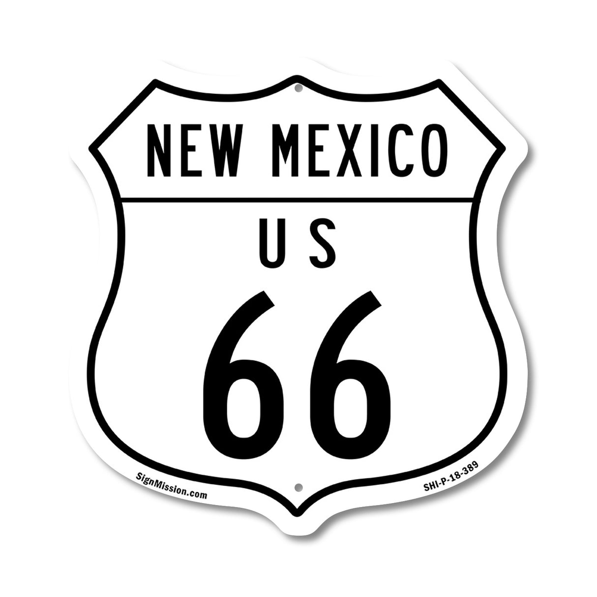 New Mexico Route Marker Shield Sign Us 66