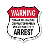 No Trespassing Warning You Are Trespassing On Private Property And Are Subject To Arrest