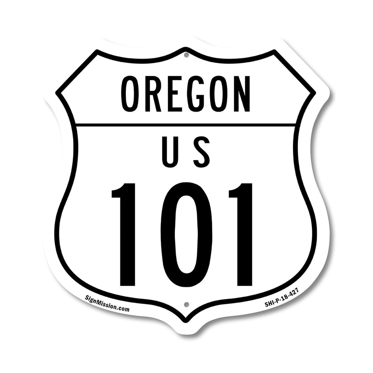 Oregon Route Marker Shield Sign Us 101