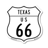Texas Route Marker Shield Sign Us 66